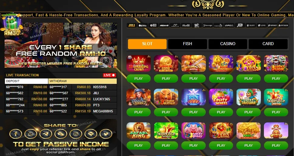 mamak24 slot casino