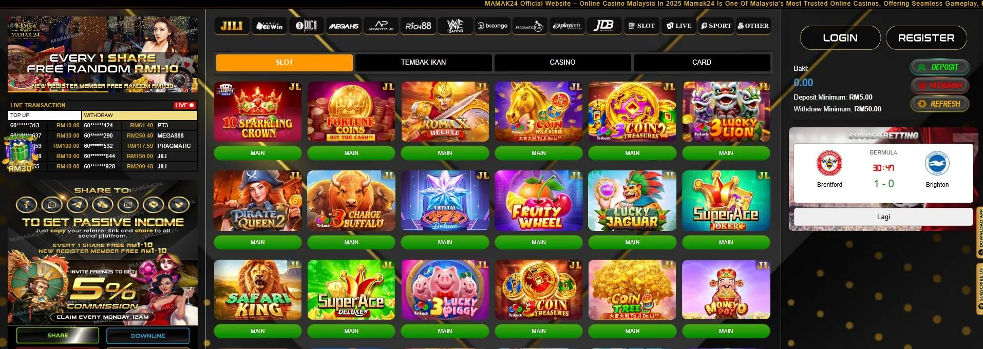 mamak24 slot casino