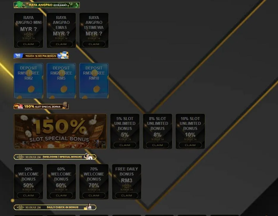 mamak24 bonuses